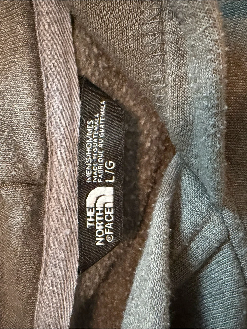 The North Face Gray Pullover Hoodie with Green Logo